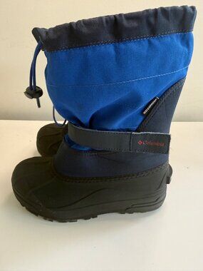 Columbia Kids Waterproof Winter Snow Boots Navy‎ & Blue Size 3 Youth